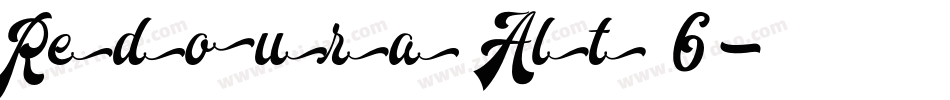 Redoura Alt 6字体转换